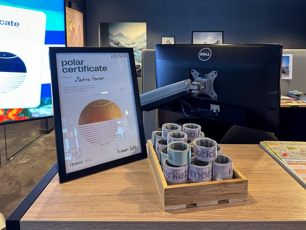 Polar certificate at Visit Tromsø