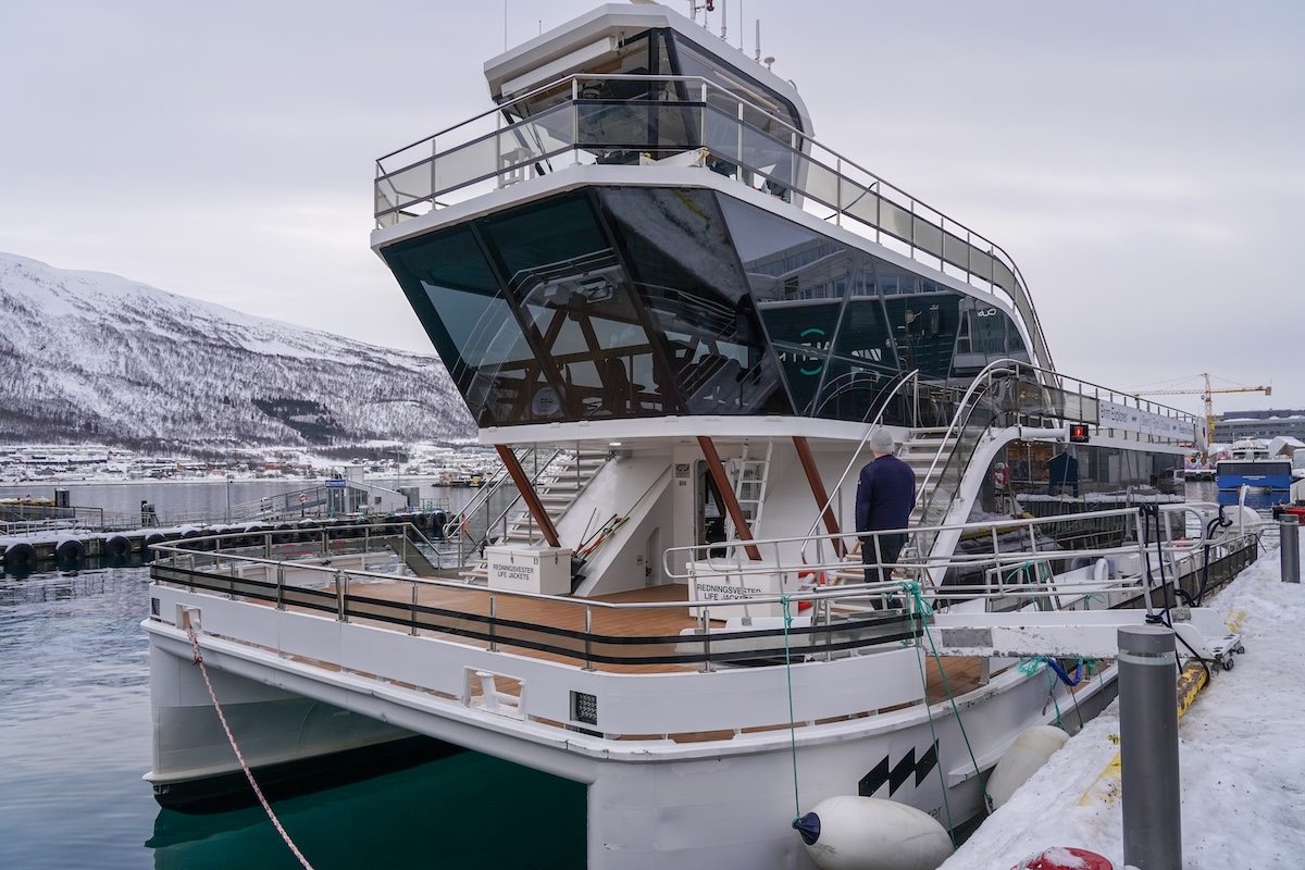 The boat your Tromsø whale watching tour is on.