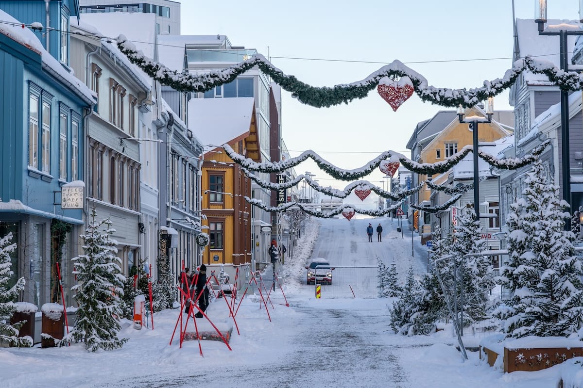 Streets of Tromsø post-Christmas