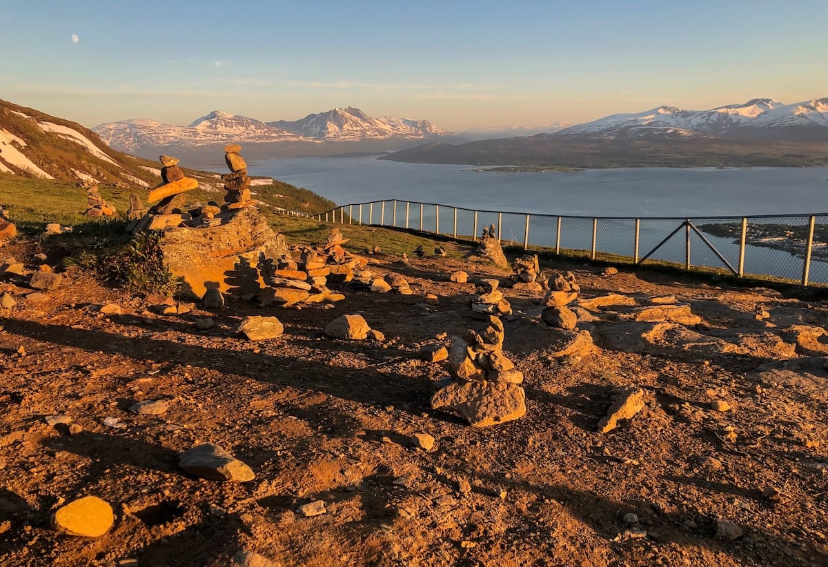 Midnight sun in Tromsø (June 13 at 11:43pm)