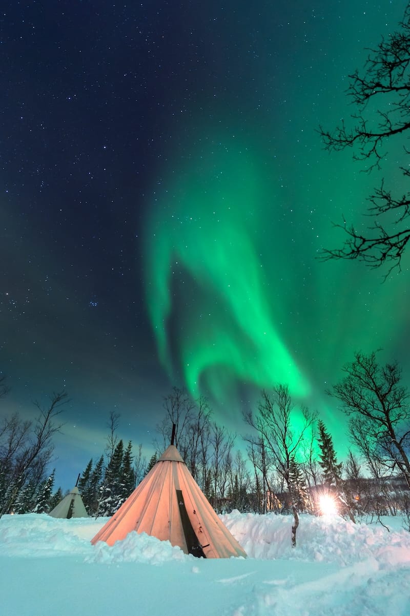 Northern lights in Tromsø, Norway