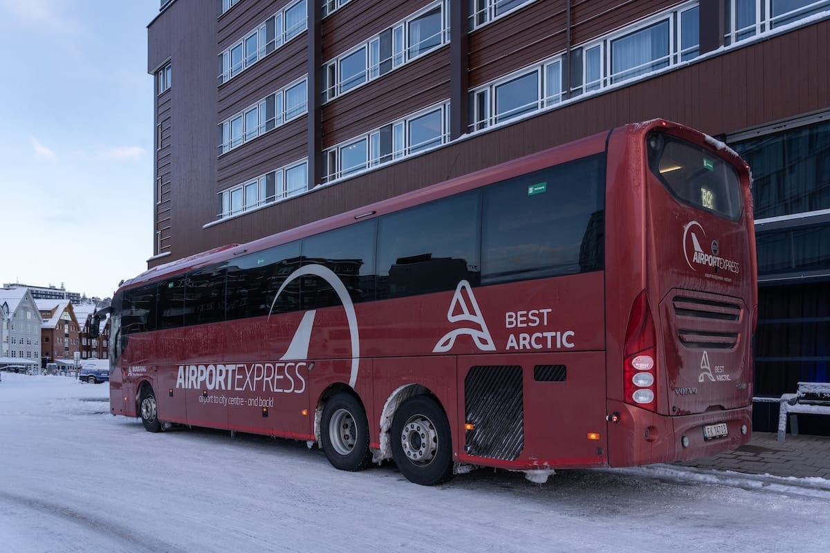 Airport Express bus in Tromsø