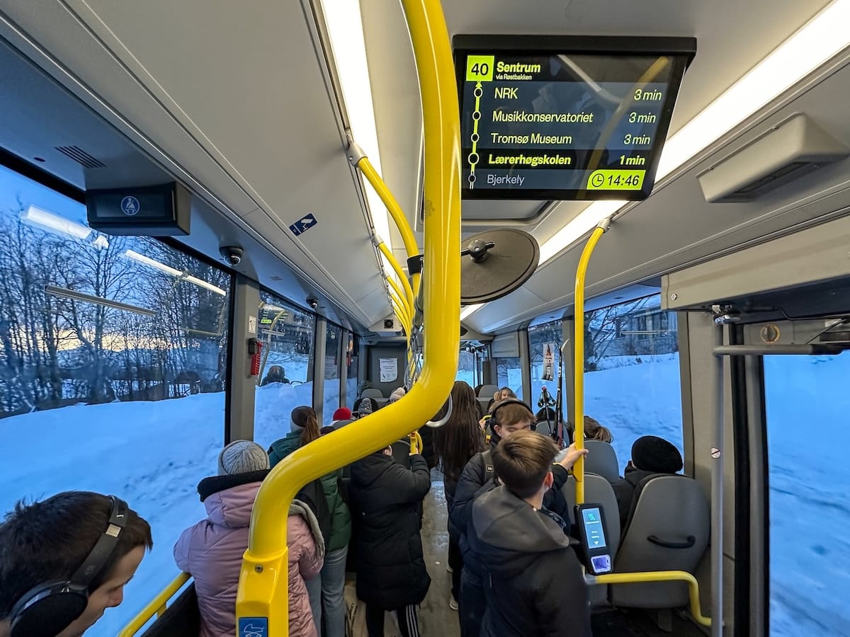 Public bus in Tromsø