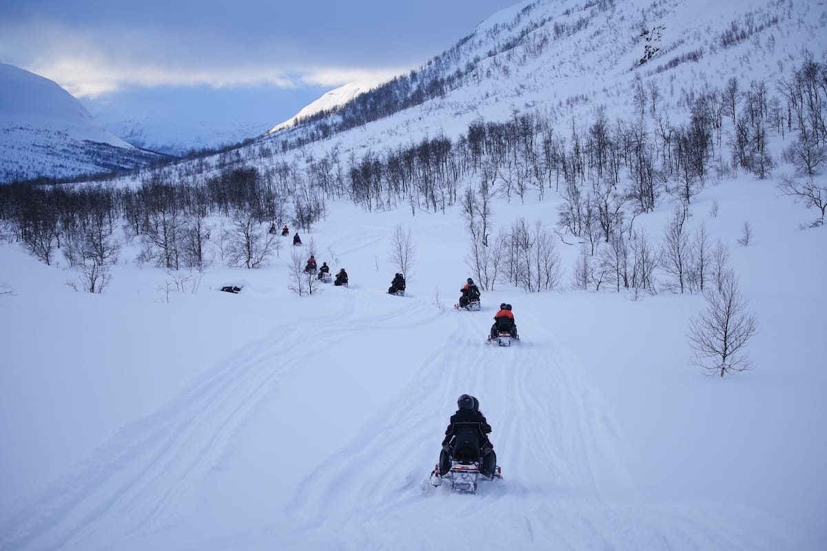 Snowmobiling at Camp Tamok