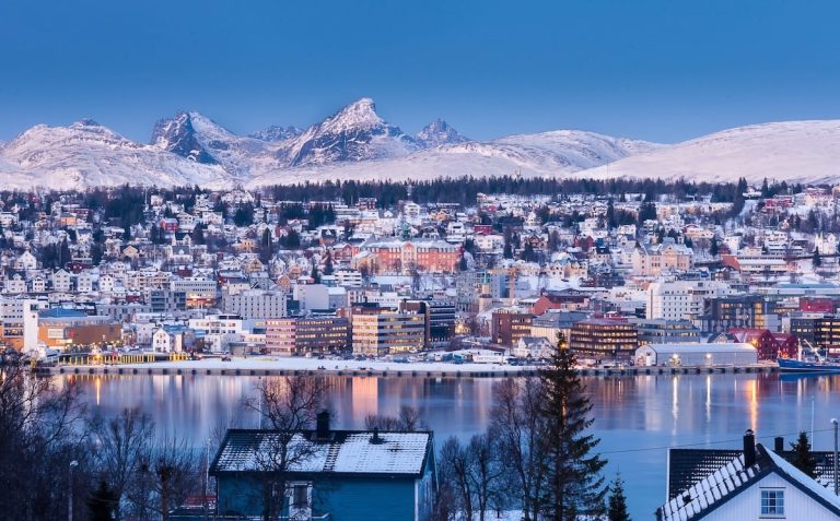 Tromsø's darker skies starting lightening up in January.