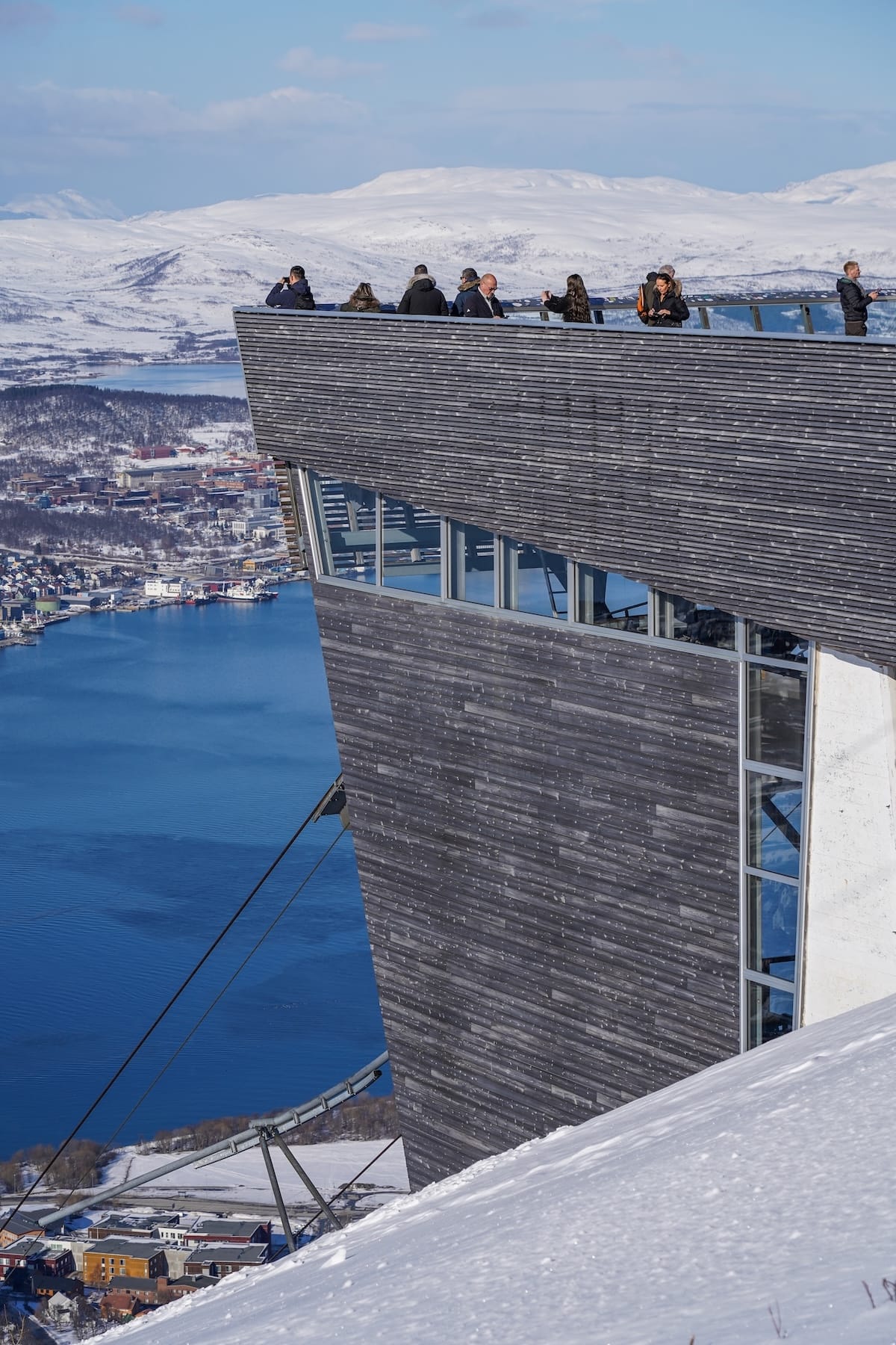 Fjellheisen Cable Car at the top