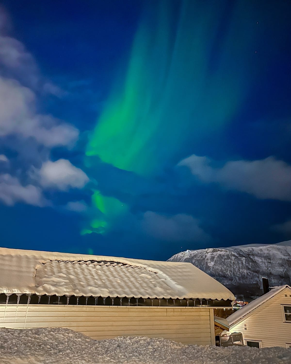 Northern lights in Tromsø (from my accommodation)