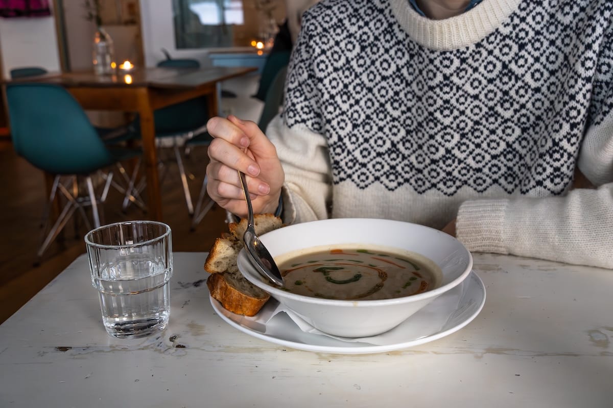 Soup for lunch at Smørtorget