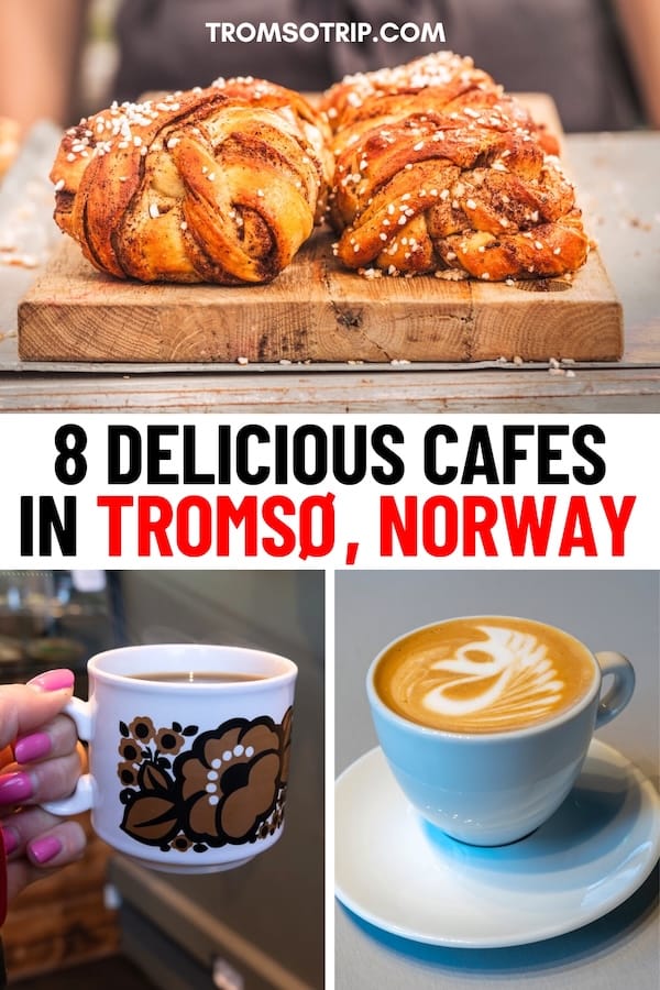 Are you looking for the best cafes in Tromsø, Norway for a cup of coffee or a tasty lunch? This guide contains my favorite Tromsø coffee shops, including a map to find them! | Where to eat in Tromsø | Tromsø coffee | Coffee shops in Tromsø | Tromsø cafes | Restaurants in Tromsø | Places to eat in Tromsø | Tromsø restaurants | Tromsø coffee spots | Places to get coffee in Tromsø, Norway