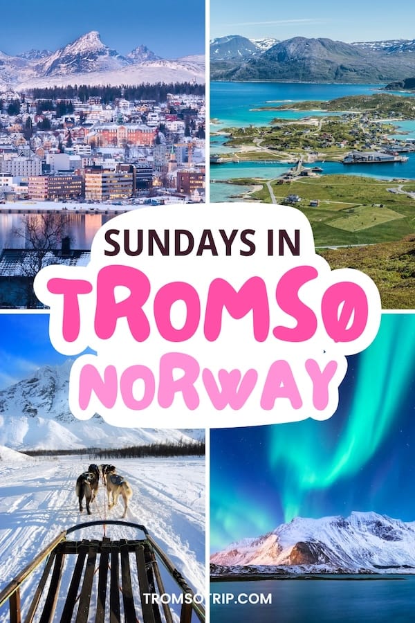 Visiting Tromsø on a Sunday and are unsure of what will be open and if it will impact your trip? This is a guide to Sunday in Tromsø - answering everything! | Tromsø Sunday guide | Tromsø in winter | What to expect when visiting Tromsø | Tromsø on Sundays | Sundays in Tromsø | Tromsø travel tips | Tromsø winter tips | Visit Tromsø | Norway on Sundays | Sundays in Norway