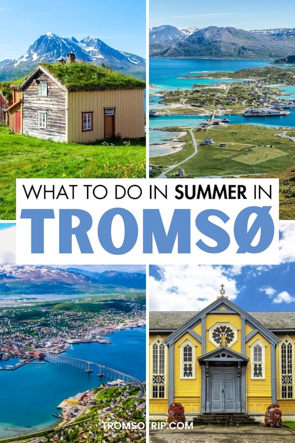 Are you planning a trip to Tromsø in summer this year and want to know what to do, what the weather will be like, and more? This guide has you covered! | Things to do in Tromsø | What to do in Tromsø | Summer trip to Tromsø | Summer in Tromsø | Boat trips in Tromsø | Where to eat in Tromsø | Visit Tromsø | Tromsø in June | Tromsø in July | Tromsø in August | August in Tromsø | July in Tromsø | June in Tromsø