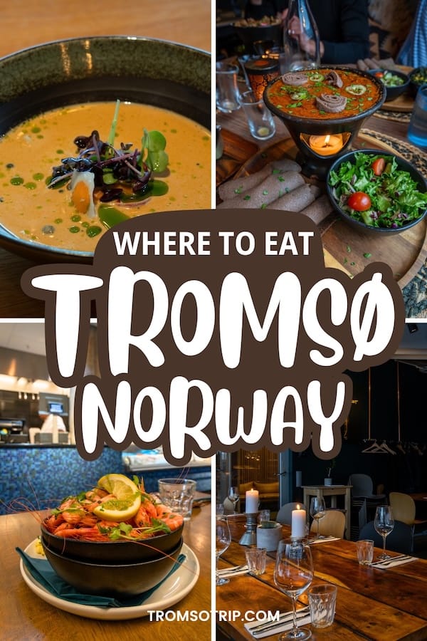 Are you looking for the best restaurants in Tromsø, Norway? I have eaten my way through the city several times and this guide covers where to eat in Tromsø. | Places to eat in Tromsø | Tromsø restaurants | Tromsø cafes | Seafood in Tromsø | Tromsø itinerary | Things to do in Tromsø | Lunch in Tromsø | Dinner in Tromsø | Tromsø gastronomic scene | Tromsø food | Food in Tromsø | Where to eat in Tromsø, Norway | Budget food in Tromsø, Norway
