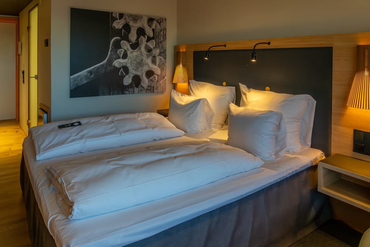 My hotel room at Clarion The Edge