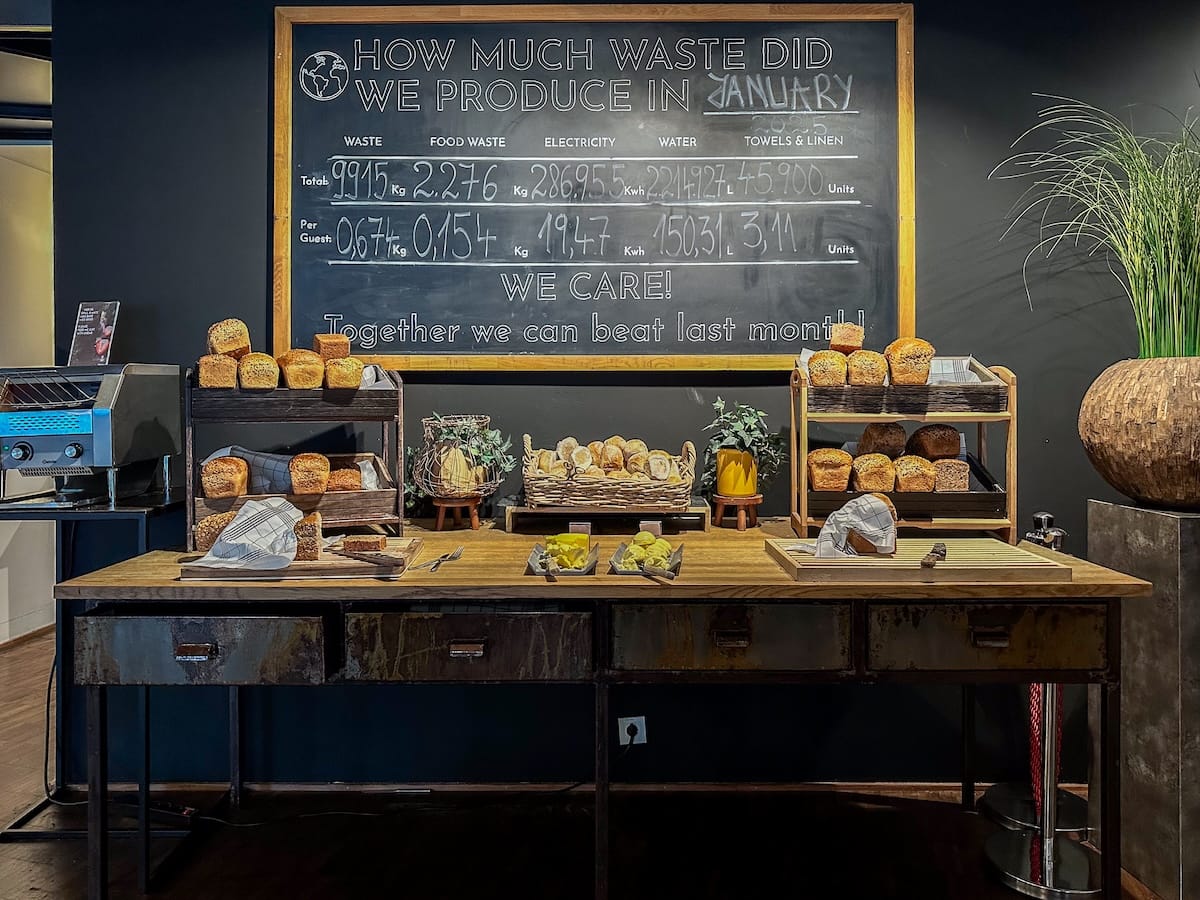 Breakfast area (and waste accountability)
