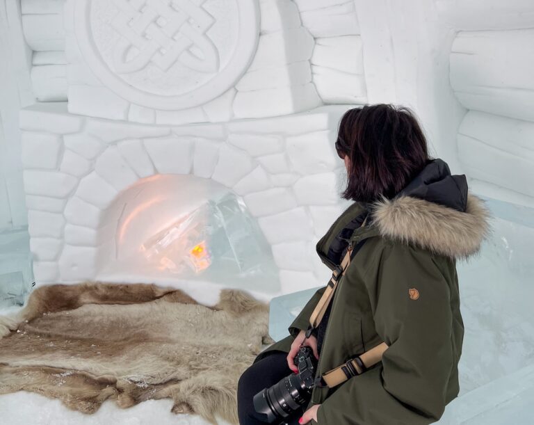 Visiting the Tromsø Ice Domes snow park in Norway