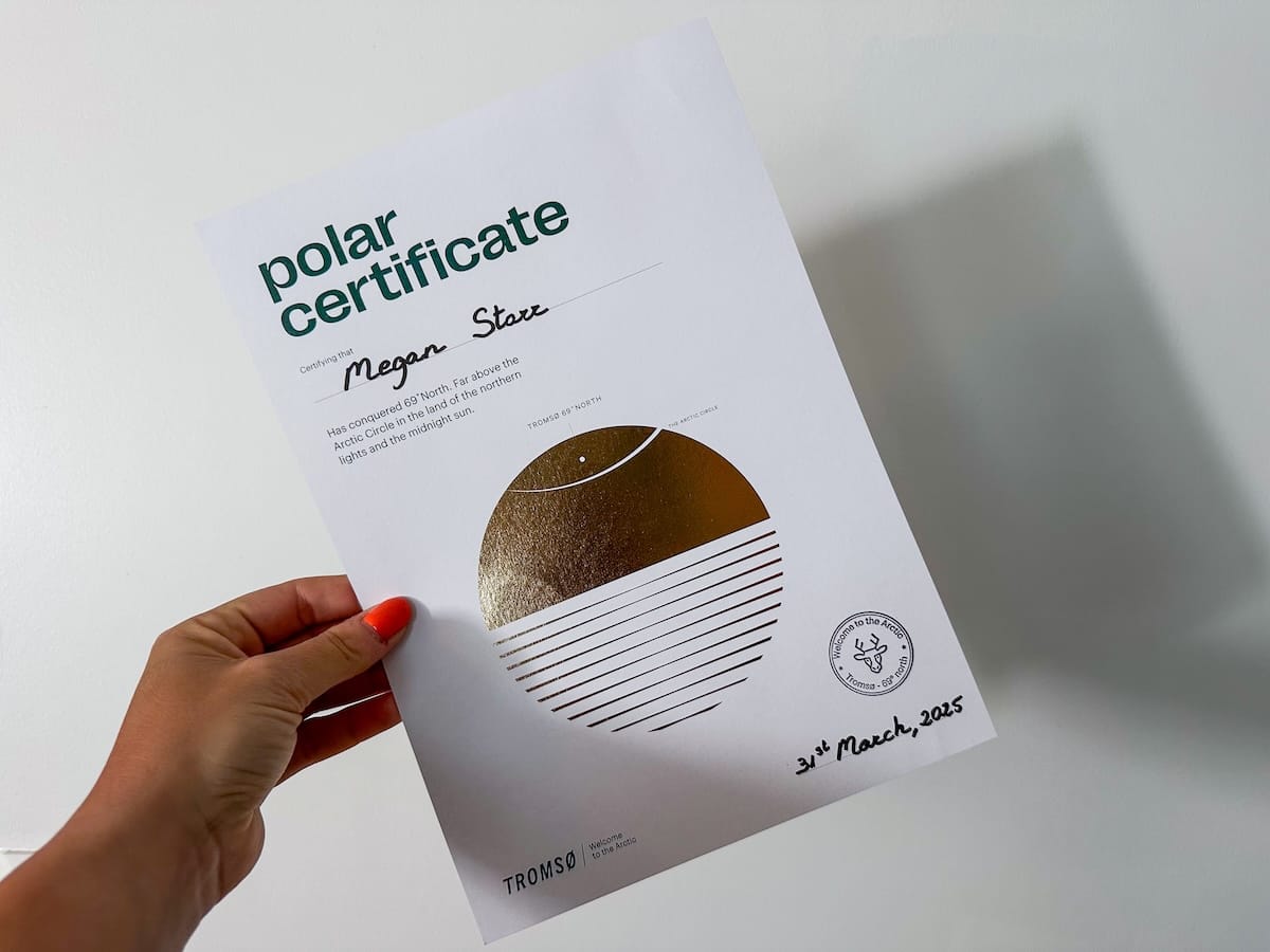 My Tromsø Polar Certificate