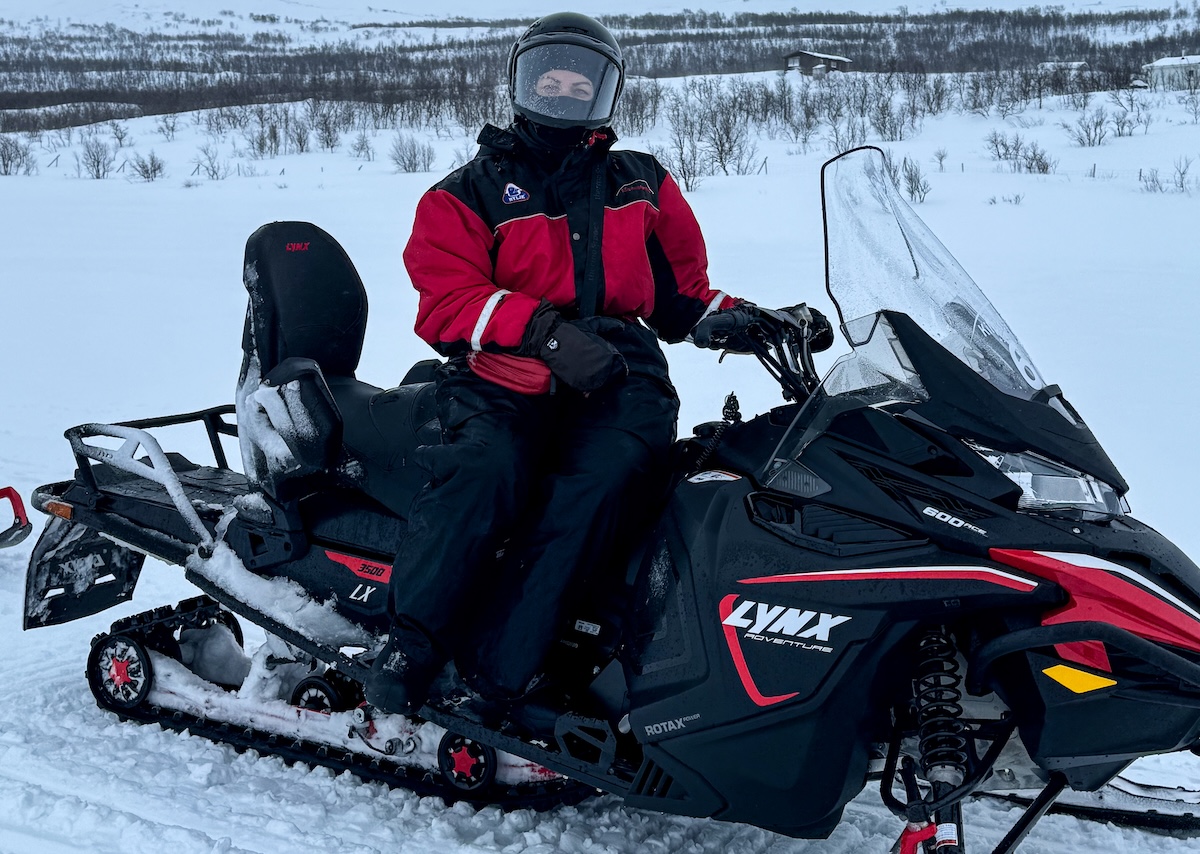On a snowmobile tour from Tromsø