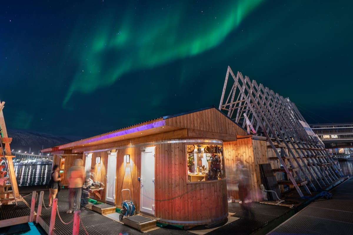 Pust Sauna under the northern lights (October 2025)