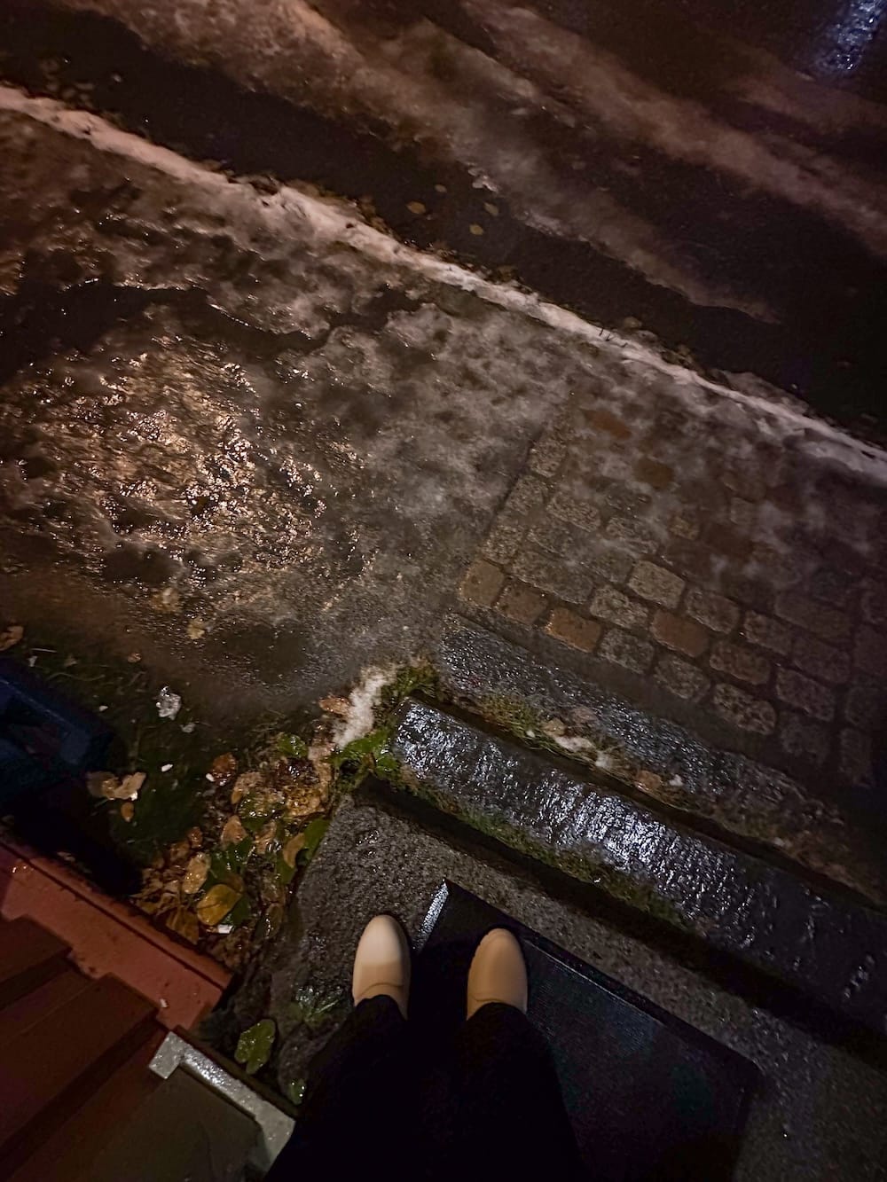 Ice on the ground in Tromso